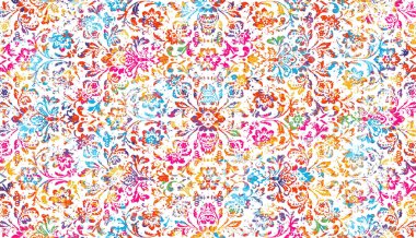 Halı ve Kumaş baskı dizaynı grunge ve sıkıntılı doku tekrarlama deseni 