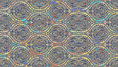 Carpet and Fabric print design with grunge and distressed texture repeat pattern  clipart