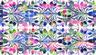 Halı ve Kumaş baskı dizaynı grunge ve sıkıntılı doku tekrarlama deseni 