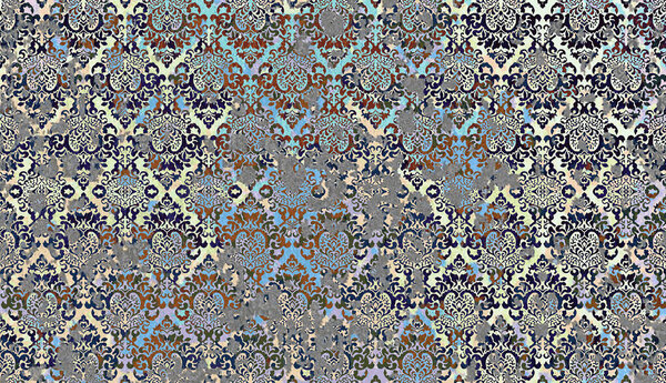 Carpet and Fabric print design with grunge and distressed texture repeat pattern 
