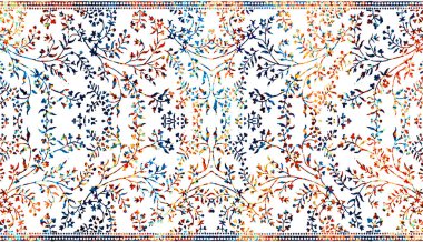 Halı ve Kumaş baskı dizaynı grunge ve sıkıntılı doku tekrarlama deseni 