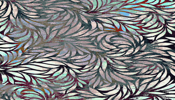 Carpet and Fabric print design with grunge and distressed texture repeat pattern 