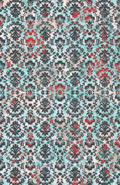 Carpet and Fabric print design with grunge and distressed texture repeat pattern  clipart