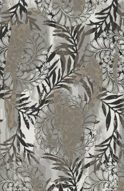 Halı ve Kumaş baskı dizaynı grunge ve sıkıntılı doku tekrarlama deseni 