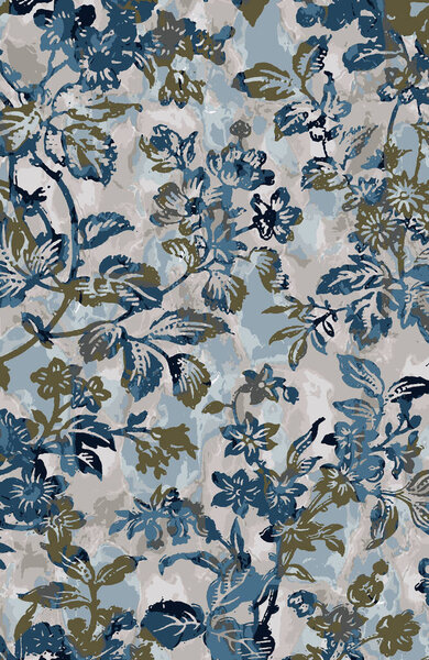 Carpet and Fabric print design with grunge and distressed texture repeat pattern 