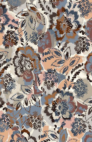 Carpet and Fabric print design with grunge and distressed texture repeat pattern 
