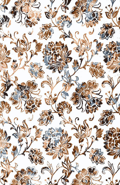 Carpet and Fabric print design with grunge and distressed texture repeat pattern 