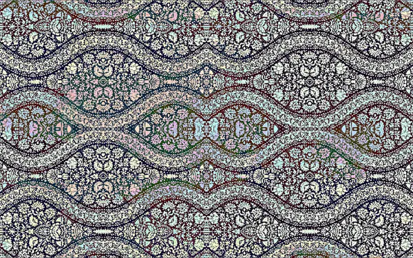 Yüksek çözünürlüklü sıkıntılı ve grunge desenli modern Boho tarzı halı tasarımı çizimi