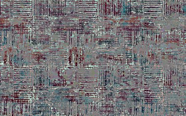 Yüksek çözünürlüklü sıkıntılı ve grunge desenli modern Boho tarzı halı tasarımı çizimi