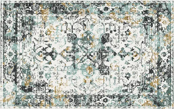 stock image Modern Boho trending style Carpet design illustration with distressed and grunge texture in high resolution