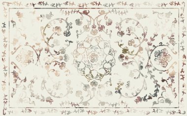 Yüksek çözünürlüklü sıkıntılı ve grunge desenli modern Boho trend stili halı tasarımı çizimi