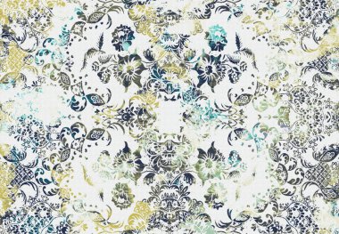 Yüksek çözünürlüklü sıkıntılı ve grunge desenli modern Boho trend stili halı tasarımı çizimi