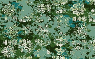 Yüksek çözünürlüklü sıkıntılı ve grunge desenli modern Boho trend stili halı tasarımı çizimi