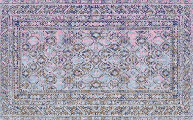 Yüksek çözünürlüklü sıkıntılı ve grunge desenli modern Boho trend stili halı tasarımı çizimi
