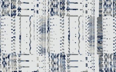 Yüksek çözünürlüklü sıkıntılı ve grunge desenli modern Boho trend stili halı tasarımı çizimi