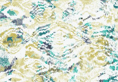 Yüksek çözünürlüklü sıkıntılı ve grunge desenli modern Boho trend stili halı tasarımı çizimi