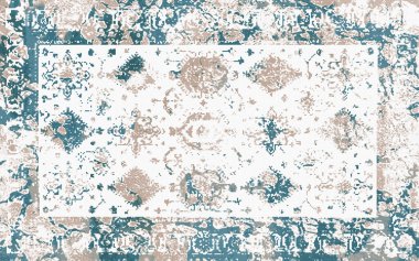 Yüksek çözünürlüklü sıkıntılı ve grunge desenli modern Boho trend stili halı tasarımı çizimi