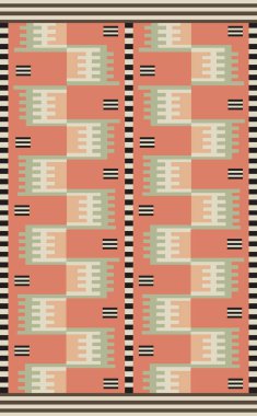 Yüksek çözünürlüklü dokusu ve trend renkleri olan modern halı deseni