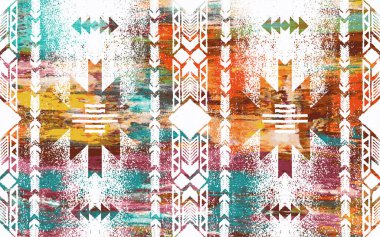 Kilim desenli halılar ve Grunge halıları ve sıkıntılı dokusu