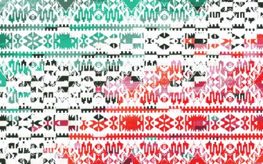 Kilim Pattern Rugs and carpets with Grunge and distressed texture clipart