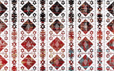 Kilim desenli halılar ve Grunge halıları ve sıkıntılı dokusu