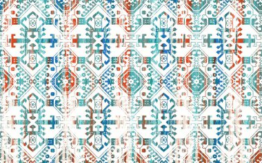 Kilim desenli halılar ve Grunge halıları ve sıkıntılı dokusu