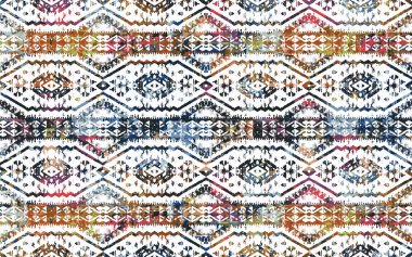 Kilim Pattern Rugs and carpets with Grunge and distressed texture clipart