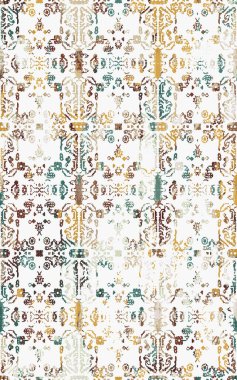 Kilim desenli halılar ve halılar Grunge ve sıkıntılı desenli baskılar için