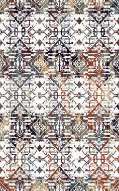 Kilim desenli halılar ve halılar Grunge ve sıkıntılı desenli baskılar için