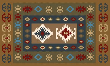 Kilim Halı Modern Deseni yüksek çözünürlüklü doku ve trend renkleri ile