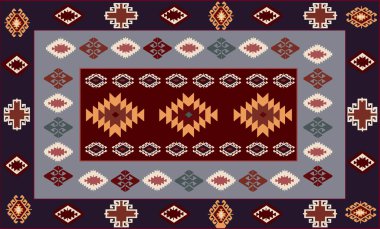 Kilim Halı Modern Deseni yüksek çözünürlüklü doku ve trend renkleri ile