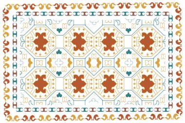 Kilim Halı Modern Deseni yüksek çözünürlüklü doku ve trend renkleri ile