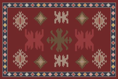 Kilim Halı Modern Deseni yüksek çözünürlüklü doku ve trend renkleri ile