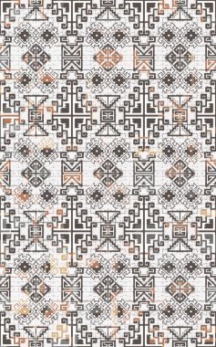 Kilim ve Aztek desenli Halılar ve Halılar Grunge ve sıkıntılı desenli