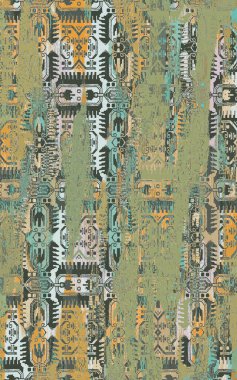 Kilim ve Aztek desenli Halılar ve Halılar Grunge ve sıkıntılı desenli