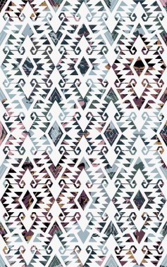 Kilim ve Aztek desenli Halılar ve Halılar Grunge ve sıkıntılı desenli