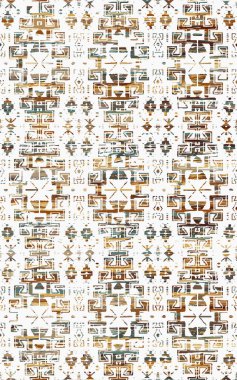 Kilim ve Aztek desenli Halılar ve Halılar Grunge ve sıkıntılı desenli