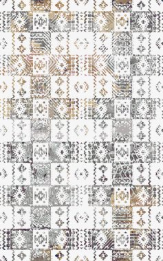 Kilim ve Aztek desenli Halılar ve Halılar Grunge ve sıkıntılı desenli