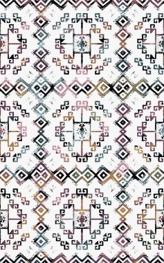 Kilim ve Aztek desenli Halılar ve Halılar Grunge ve sıkıntılı desenli
