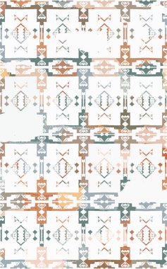 Kilim ve Aztek desenli Halılar ve Halılar Grunge ve sıkıntılı desenli