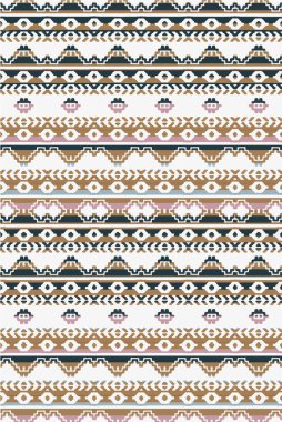 Kilim ve Aztek Vektör Kalıpları Grunge ve sıkıntılı desenli halı ve halılar