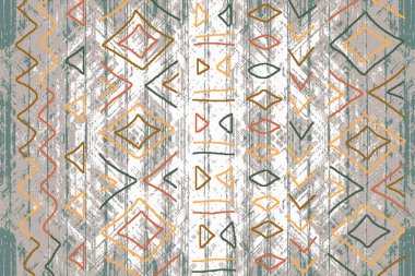 Yüksek çözünürlüklü trend renkleriyle Geometrik Halı Modern Deseni