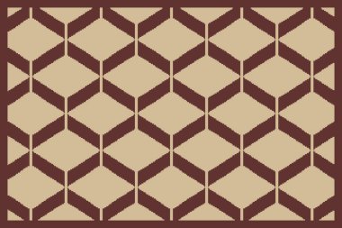 Yüksek çözünürlüklü trend renkleriyle Geometrik Halı Modern Deseni