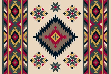 Yüksek çözünürlüklü trend renkleriyle Geometrik Halı Modern Deseni