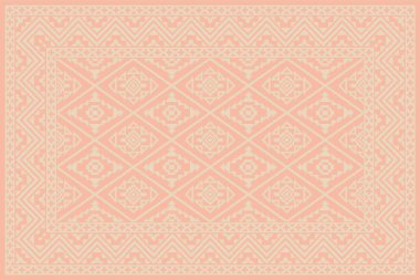 Yüksek çözünürlüklü trend renkleriyle Geometrik Halı Modern Deseni