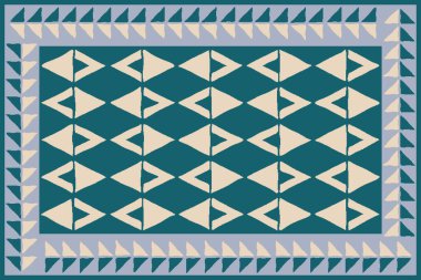 Yüksek çözünürlüklü trend renkleriyle Geometrik Halı Modern Deseni