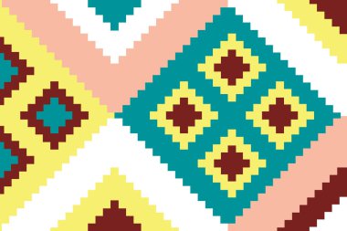 Yüksek çözünürlüklü trend renkleriyle Geometrik Halı Modern Deseni
