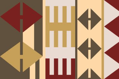 Yüksek çözünürlüklü trend renkleriyle Geometrik Halı Modern Deseni