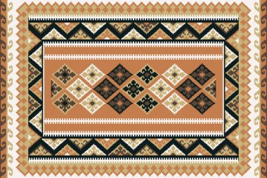 Yüksek çözünürlüklü trend renkleriyle Geometrik Halı Modern Deseni