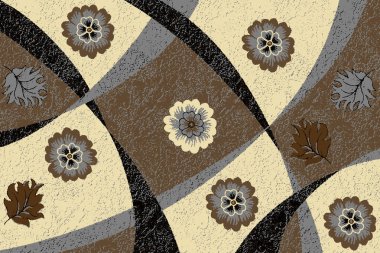 Yüksek çözünürlüklü trend renkleriyle Geometrik Halı Modern Deseni